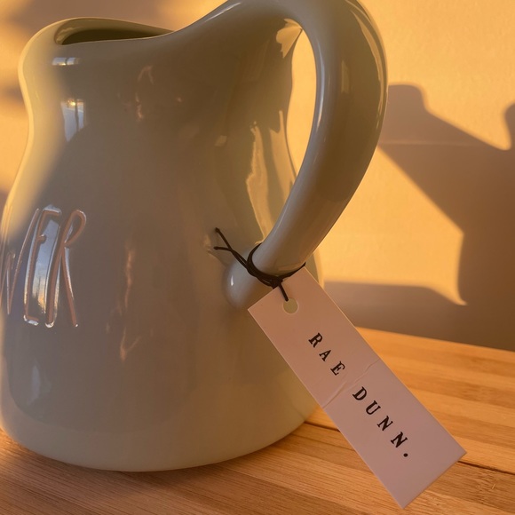 Rae Dunn blue “SHOWER” watering can - Picture 2 of 3